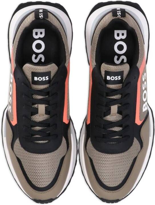 BOSS Sneakers met logoprint Bruin