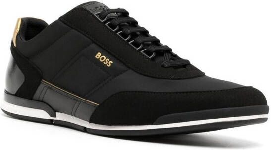 BOSS Sneakers met logoprint Zwart