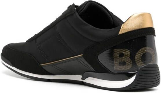 BOSS Sneakers met logoprint Zwart