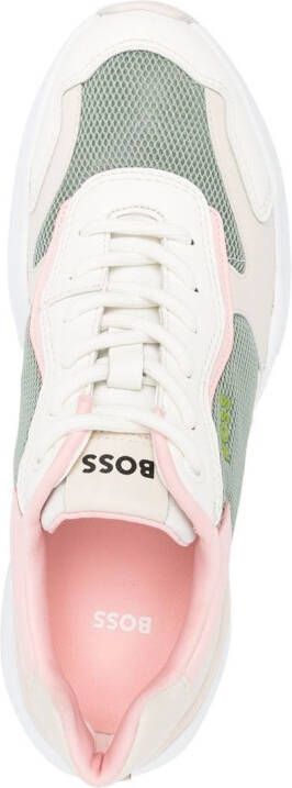 BOSS Sneakers met vlakken Beige