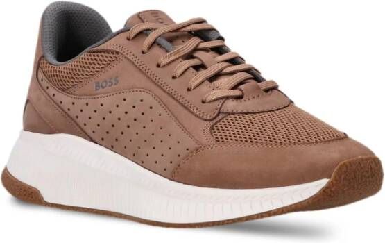 BOSS Sneakers met vlakken Bruin