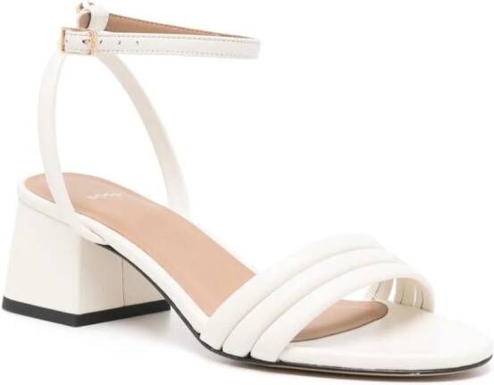 BOSS Leren sandalen Beige