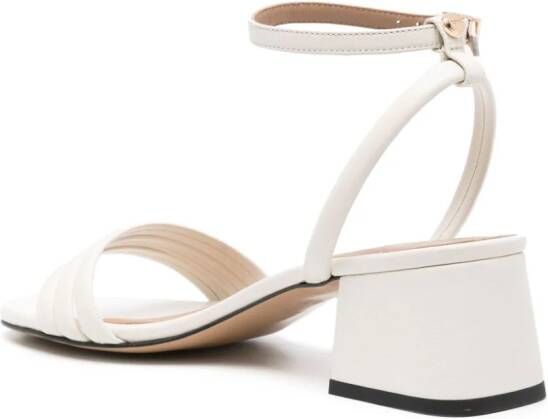 BOSS Leren sandalen Beige