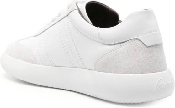 Brioni Sneakers met suède vlakken Wit