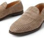 Brunello Cucinelli Geweven suède loafers Beige - Thumbnail 4