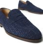 Brunello Cucinelli Geweven suède loafers Blauw - Thumbnail 4