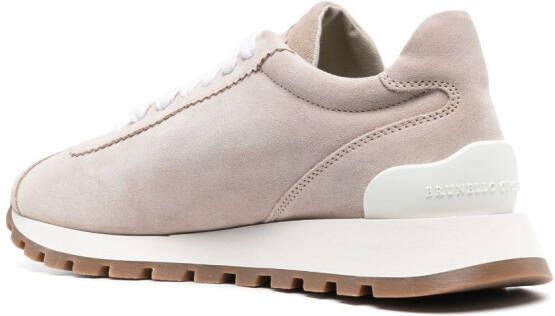 Brunello Cucinelli Leren sneakers Beige