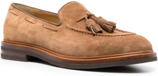 Brunello Cucinelli Loafers met kwastjes Bruin