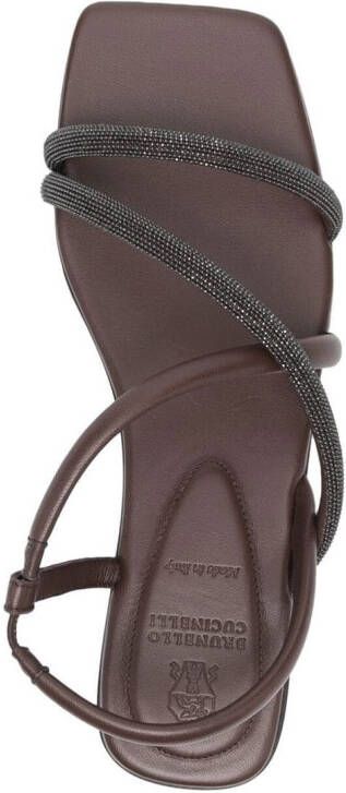 Brunello Cucinelli Sandalen met bandjes Bruin