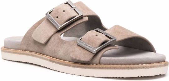 Brunello Cucinelli Sandalen met gesp Beige