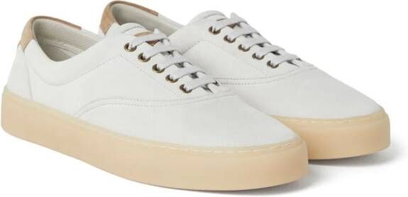 Brunello Cucinelli Suède low-top sneakers Wit