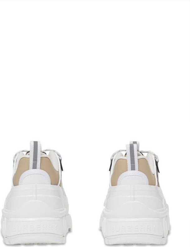 Burberry Arthur geruite sneakers Bruin