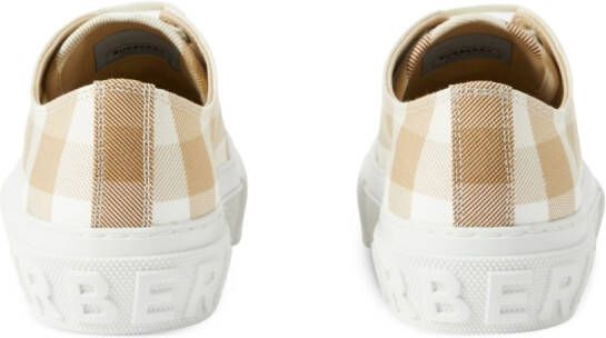 Burberry Geruite sneakers Beige