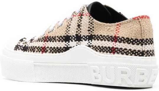 Burberry Geruite sneakers Beige