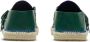 Burberry Deck leren espadrilles Groen - Thumbnail 3