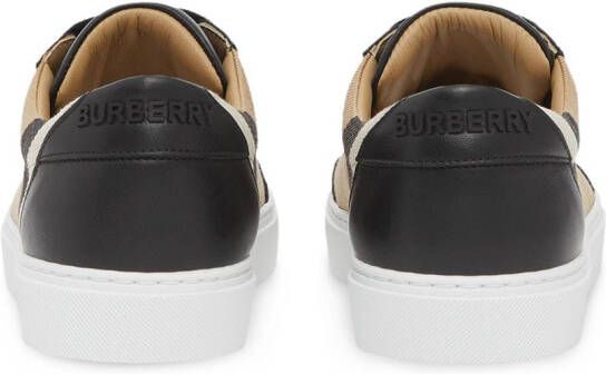 Burberry Geruite sneakers Zwart