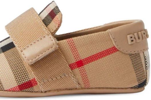 Burberry Kids Sloffen met klittenband Beige