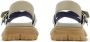 Burberry Leren sandalen met logo-reliëf Beige - Thumbnail 3