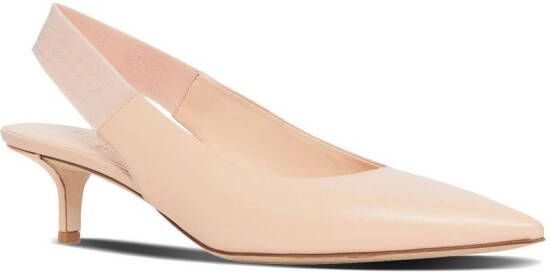 Burberry Leren slingback pumps Roze