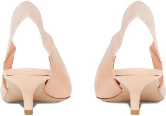 Burberry Leren slingback pumps Roze