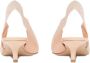 Burberry Leren slingback pumps Roze - Thumbnail 3