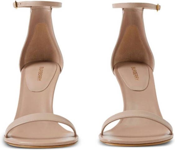 Burberry Sandalen met open neus Beige