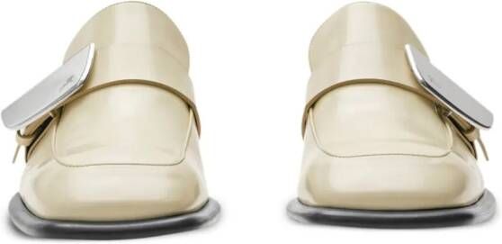 Burberry Shield leren loafers Beige