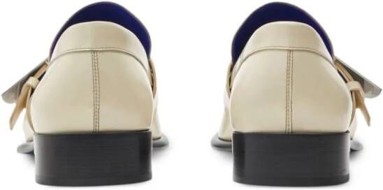 Burberry Shield leren loafers Beige