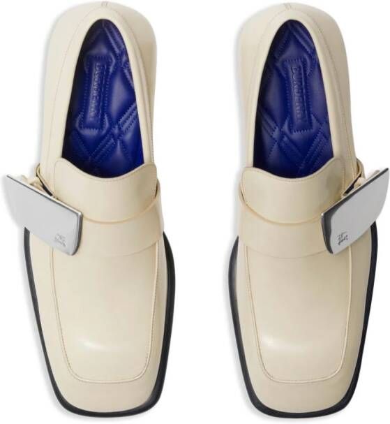 Burberry Shield leren loafers Beige