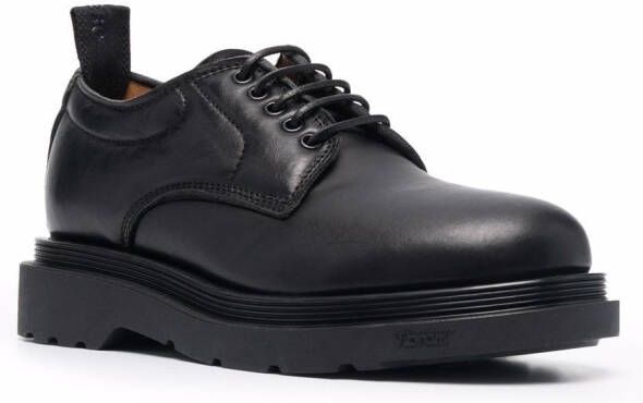 Buttero Leren derby brogues Zwart