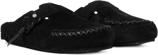 Buttero Suède slippers Zwart