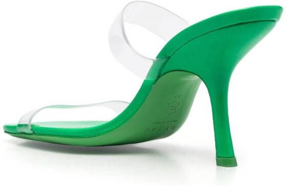 BY FAR Clara sandalen met vierkante neus Groen