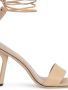 BY FAR Devon leren sandalen 100 mm Beige - Thumbnail 2