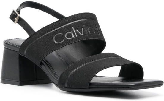 Calvin Klein Sandalen met blokhak Zwart