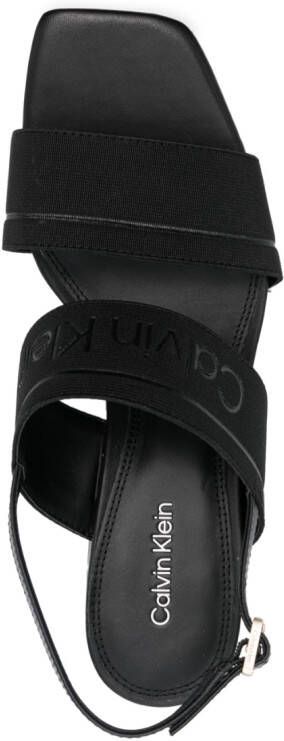 Calvin Klein Sandalen met blokhak Zwart