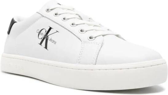 Calvin Klein Jeans Sneakers met logo-reliëf Wit