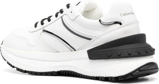 Calvin Klein Jeans Sneakers met logo Wit