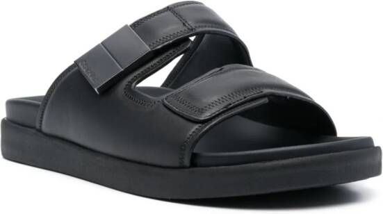 Calvin Klein Leren sandalen Zwart