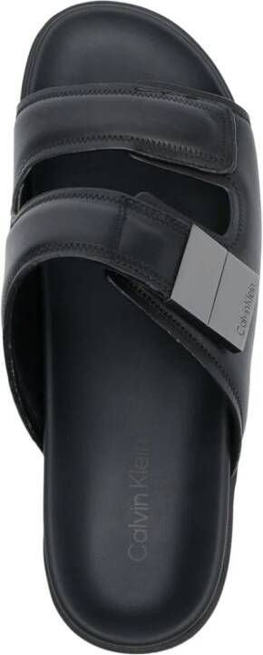 Calvin Klein Leren sandalen Zwart