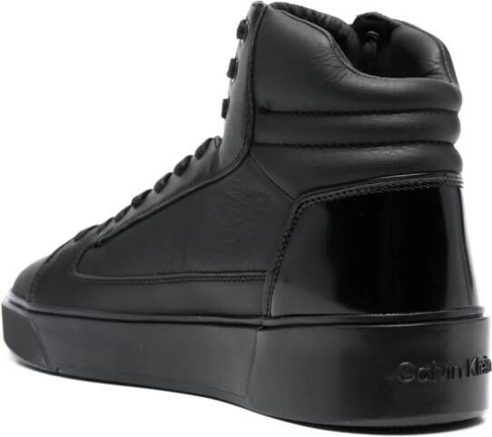 Calvin Klein Leren sneakers Zwart