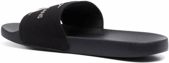 Calvin Klein Slippers met monogram Zwart