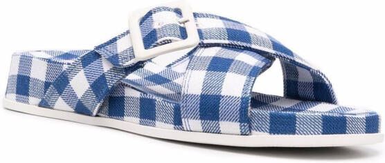 Camper Atonik sandalen met gingham ruit Blauw