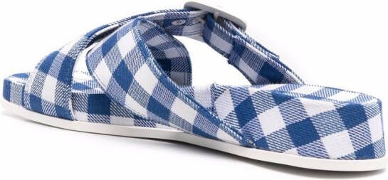 Camper Atonik sandalen met gingham ruit Blauw