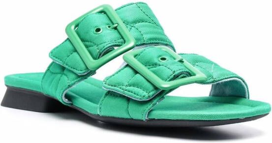 Camper Casi Myra sandalen met dubbele bandjes Groen