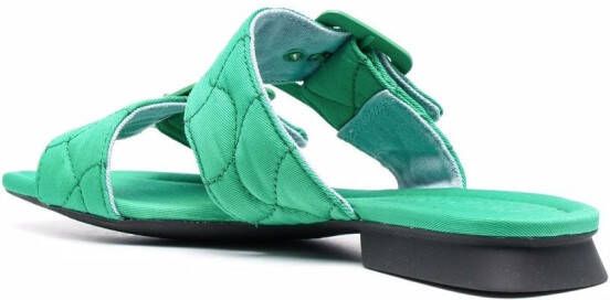 Camper Casi Myra sandalen met dubbele bandjes Groen