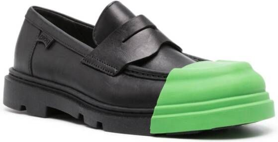 Camper Junction leren loafers Zwart