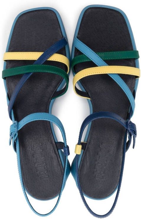 Camper Kiara leren sandalen Blauw