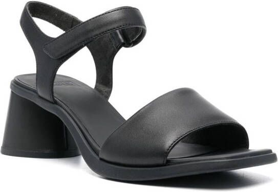 Camper Kiara leren sandalen Zwart