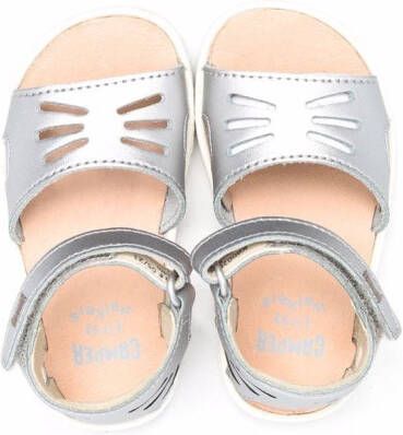 Camper Kids Miko metallic sandalen Grijs