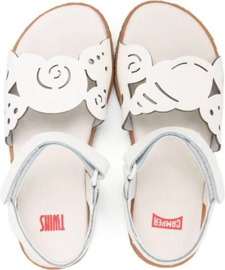 Camper Kids Miko Twins sandalen met uitgesneden detail Wit